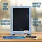 HBCY Creations Hanging or Tabletop Chalkboard with Legs/Wedding Table Sign/Kitchen Countertop Memo Board